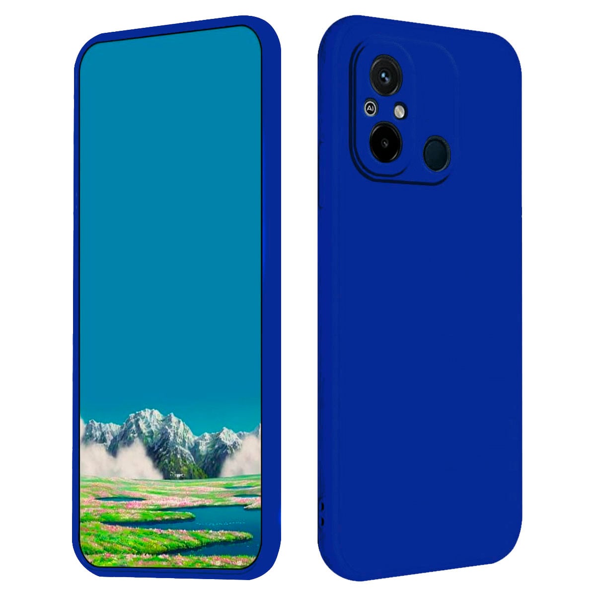 CARCASA JOIGO XIAOMI REDMI 12C GOMA AZUL - 1