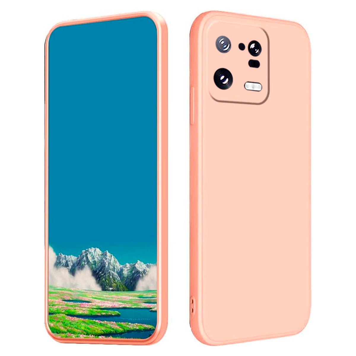 CARCASA JOIGO FUNDA XIAOMI 13 PRO GOMA ROSADO - 1