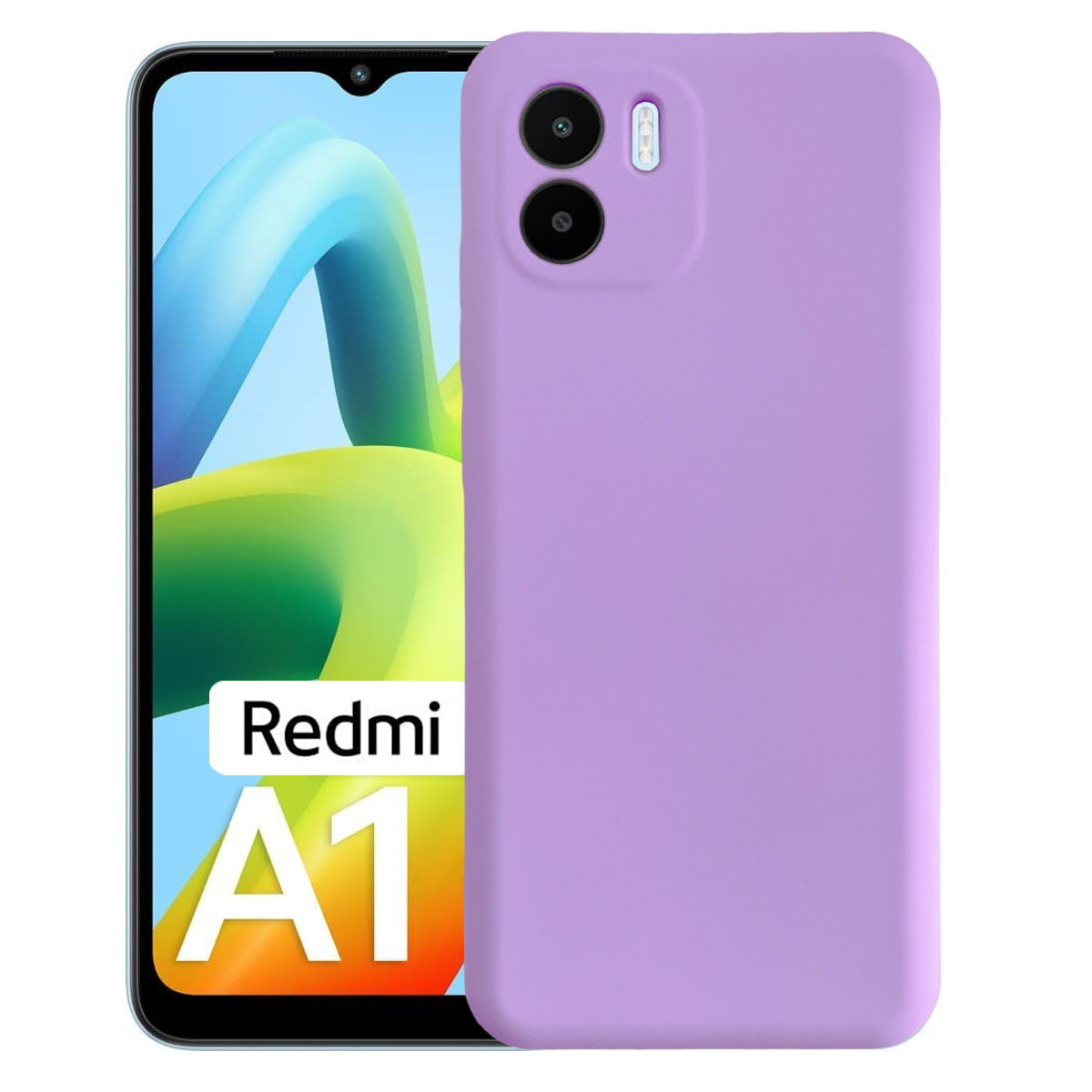 CARCASA JOIGO CON PROTECCION CÁMARA XIAOMI REDMI A1 GOMA LILA - 1