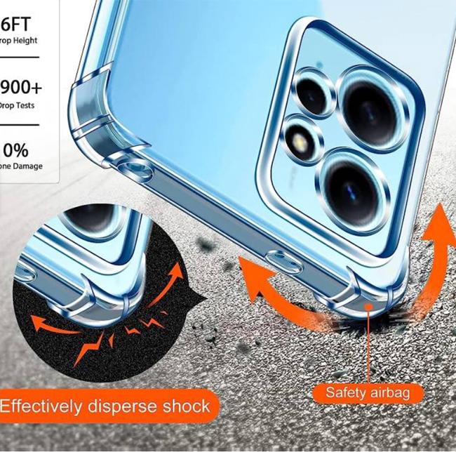 CARCASA JOIGO LAM HIDROG CLEAR TRANSPARENTE XIAOMI NOTE 12 4G - 3