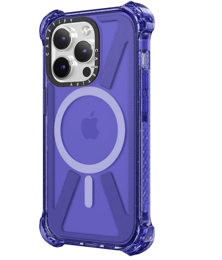 GENÉRICO CARCASA JOIGO TIPO CASETIFY IPHONE 14 PRO FLUOR MORADO