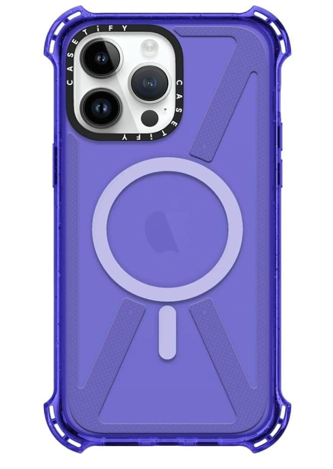 CARCASA JOIGO TIPO CASETIFY IPHONE 14 PRO FLUOR MORADO - 2