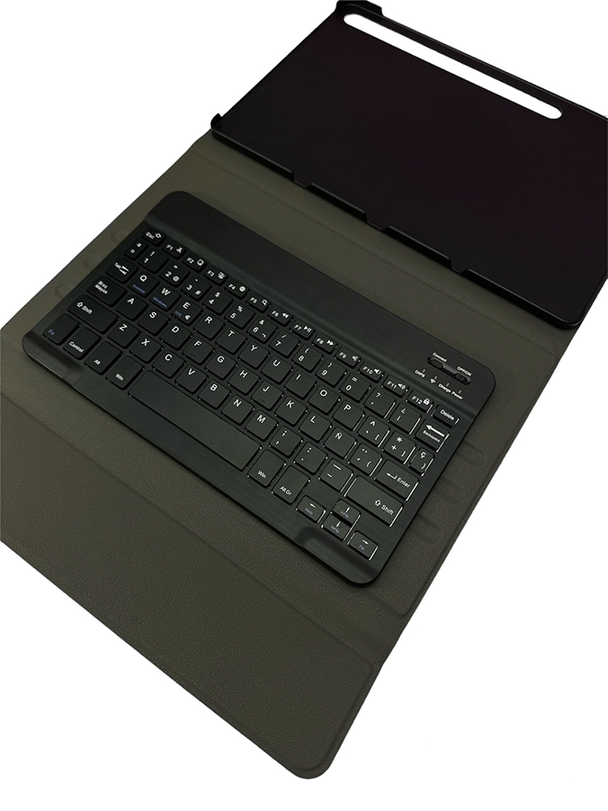 FUNDA CON TECLADO JOIGO CON Ñ PARA SAMSUNG GALAXY S7 FE 12.4 NEGRO - 3
