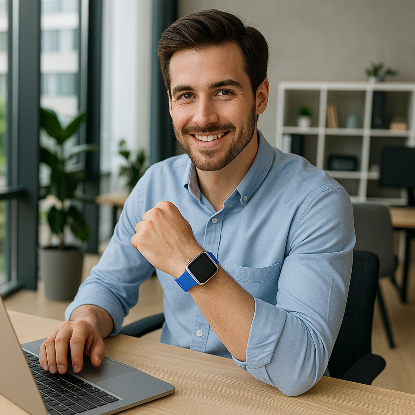 RELOJ INTELIGENTE SMART WATCH DEPORTIVO 49MM 2 CORREA AZUL - 9