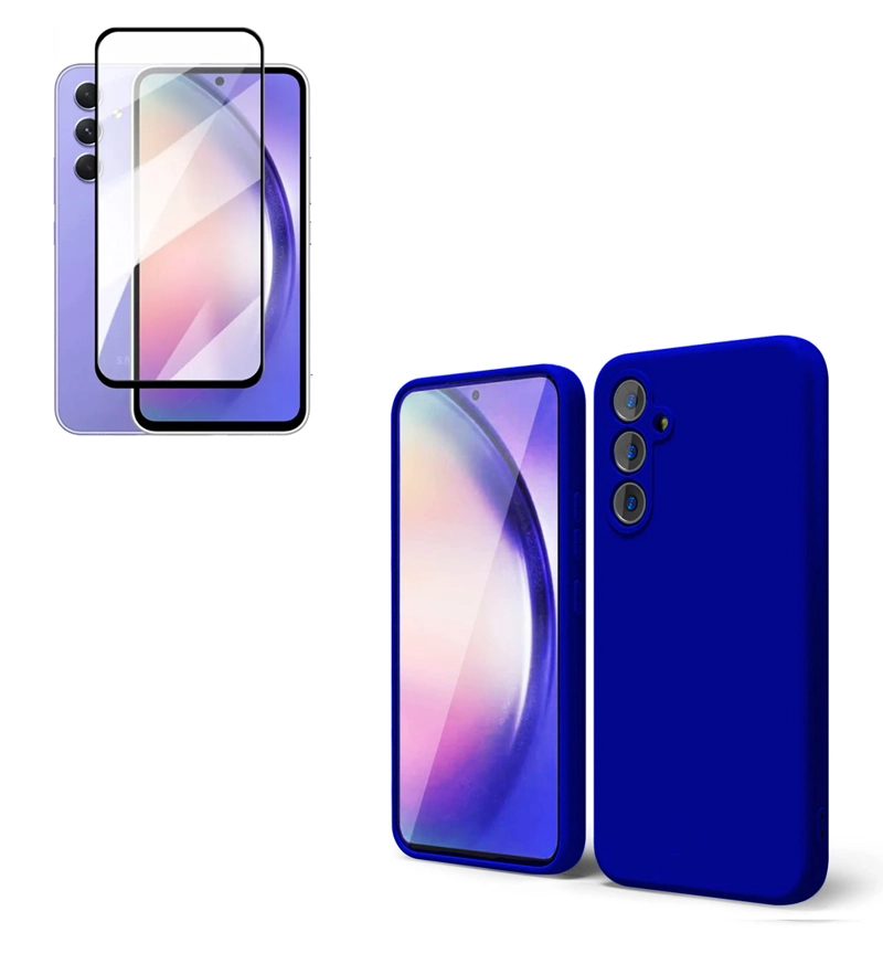 JOIGO CARCASA JOIGO SAMSUNG A24 + LÁMINA VIDRIO TEMPLADO AZUL
