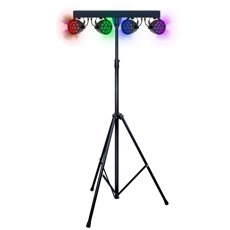 PEDESTAL LED DE LUZ FIESTA MICROLAB STAND PAR LIGHT RGB 8359 - 1
