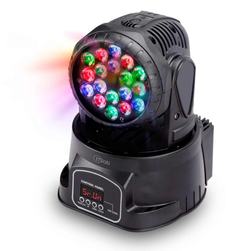 LUZ FIESTA MICROLAB ROBOT LED LIGHT RGB WASH MOVING 8360 - 1