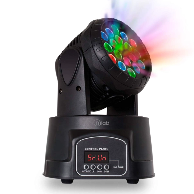 LUZ FIESTA MICROLAB ROBOT LED LIGHT RGB WASH MOVING 8360 - 2