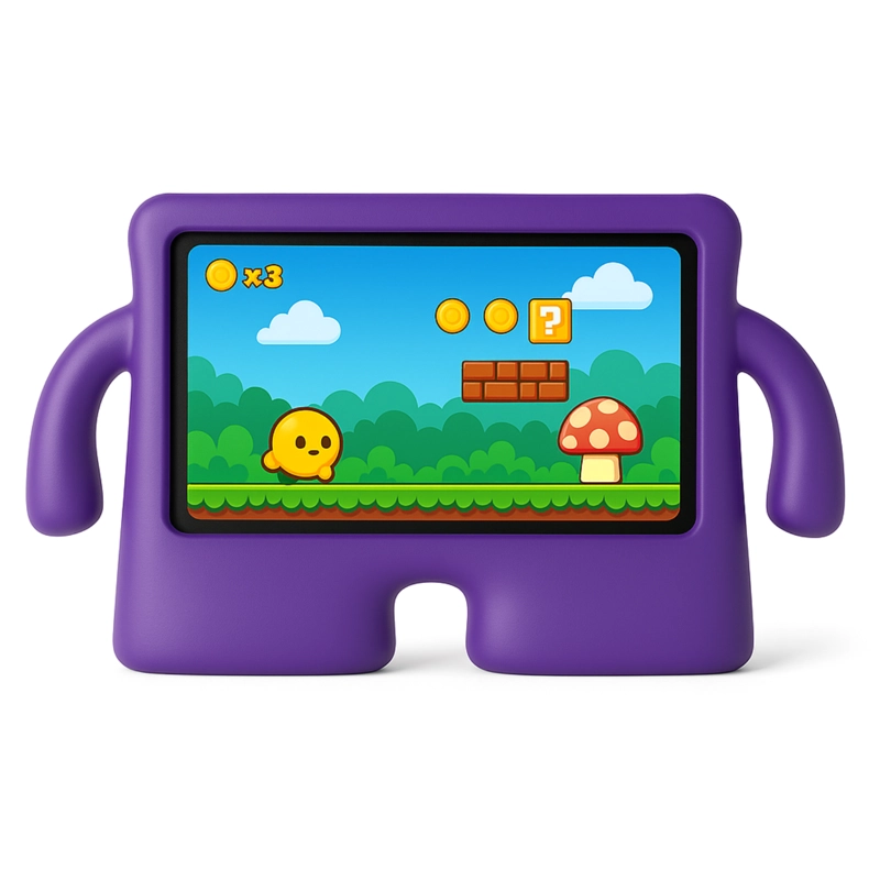FUNDA JOIGO GOMA + LAMINA PARA SAMSUNG GALAXY TAB A7 T500 LILA - 7