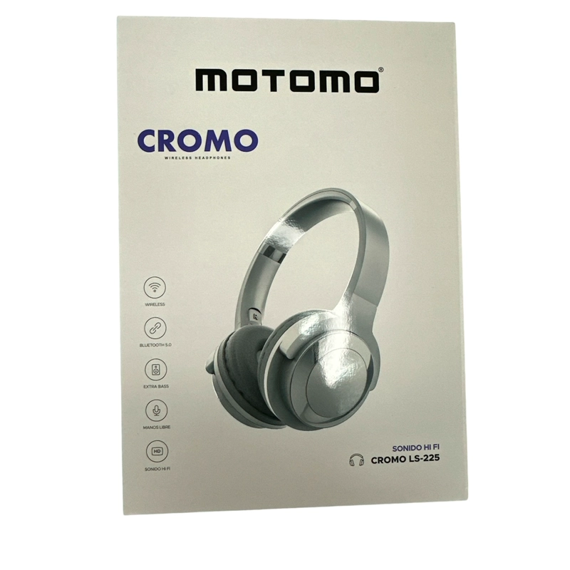 AUDÍFONOS JOIGO MANOS LIBRES CROMO BLUETOOTH GRIS - 4
