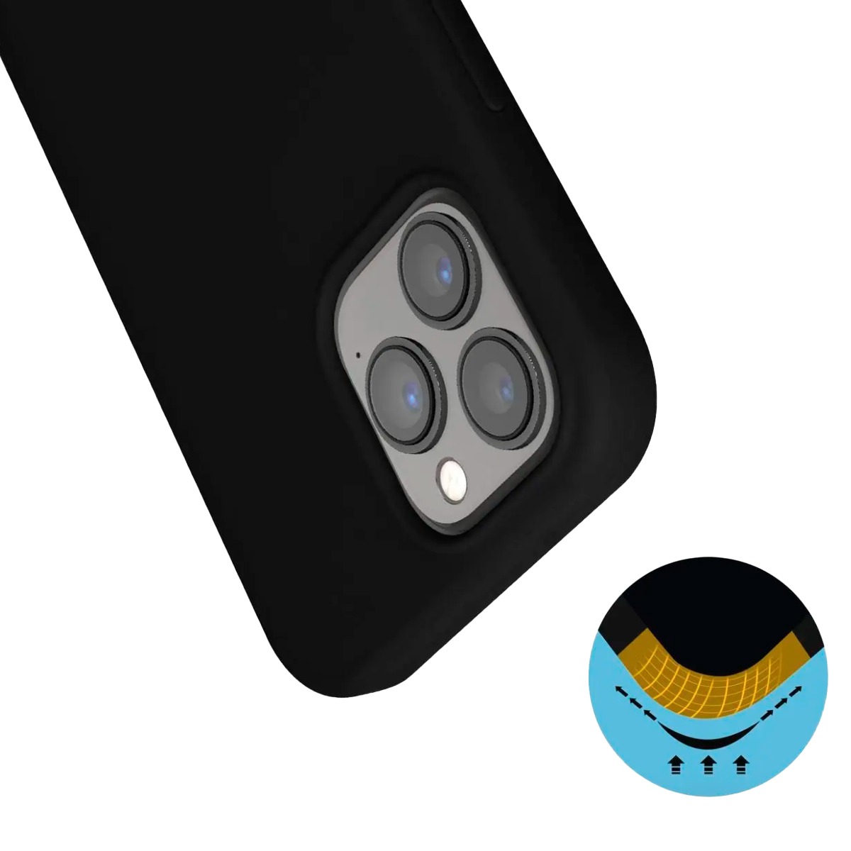 CARCASA JOIGO IPHONE 15 PLUS GOMA NEGRO - 4