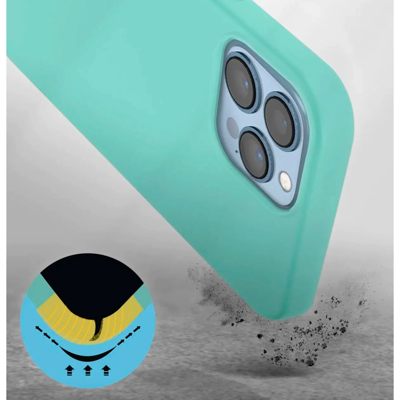 CARCASA JOIGO IPHONE 15 PRO GOMA TURQUESA - 2