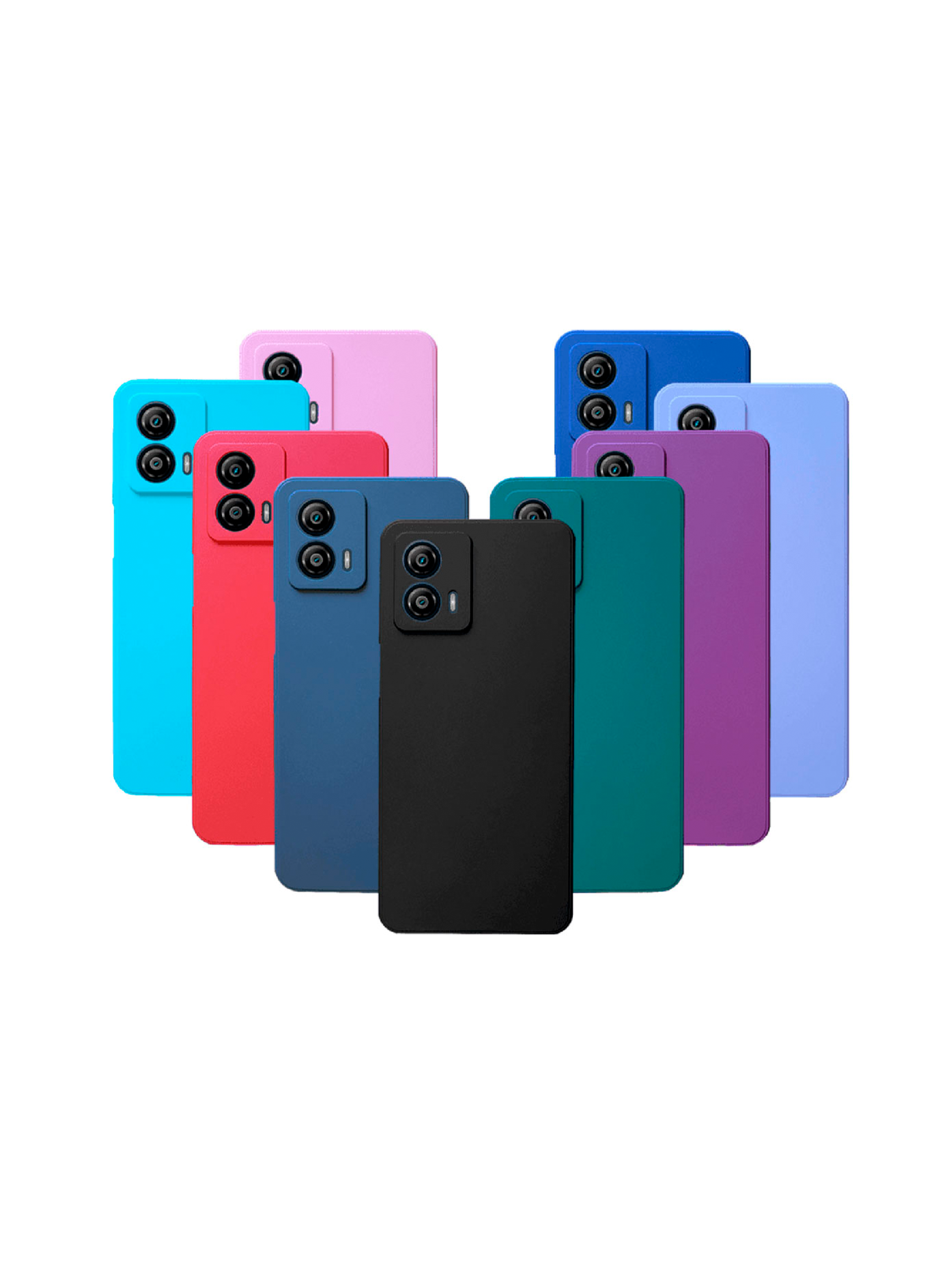 CARCASA JOIGO FUNDA MOTOROLA G53 GOMA TURQUESA - 2