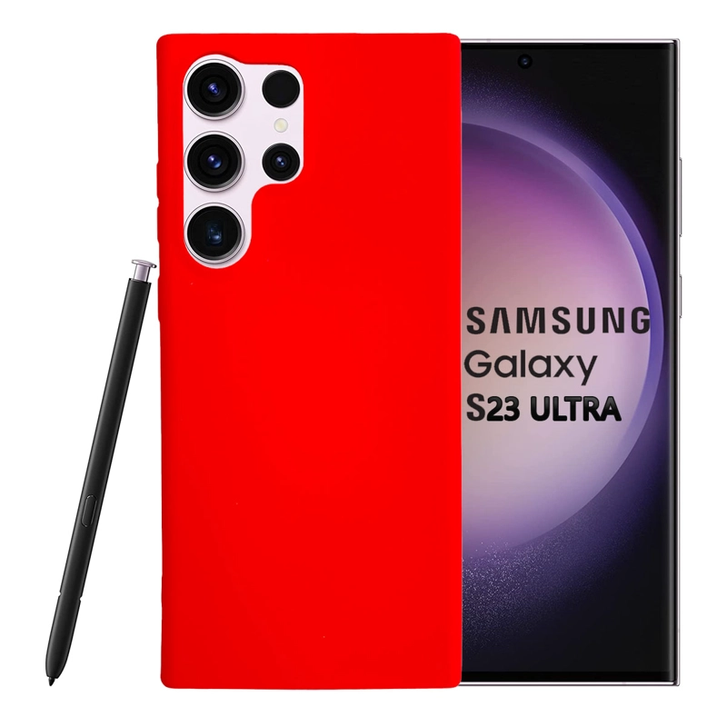 CARCASA JOIGO SAMSUNG S23 ULTRA GOMA ROJO - 1