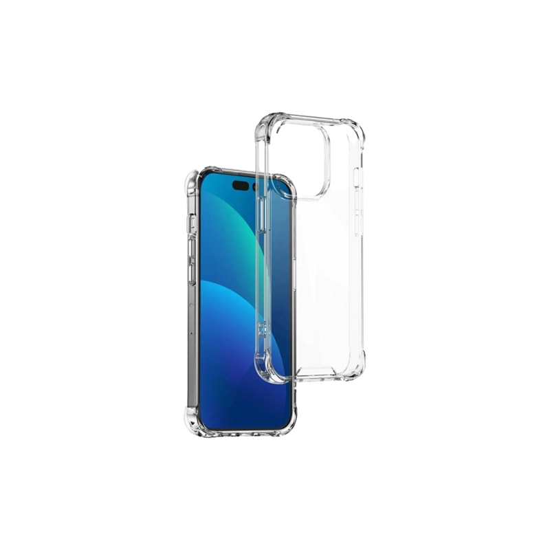 CARCASA TRANSPARENTE LAMINA DE VIDRIO PARA IPHONE 15 PRO MAX - 3