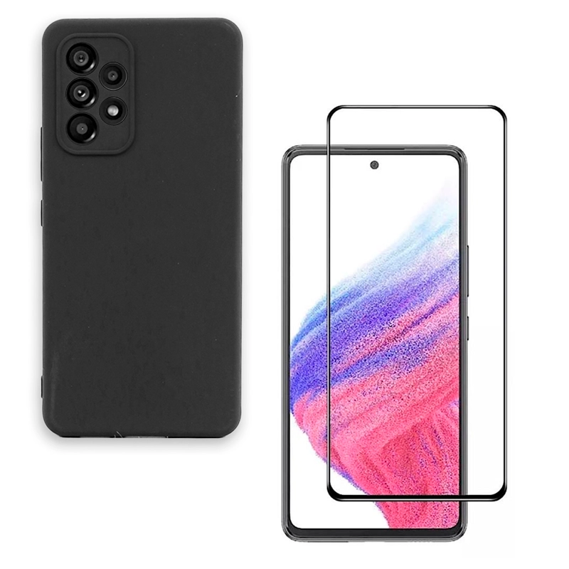GENÉRICO CARCASA JOIGO SAMSUNG A53 5G + LÁMINA VIDRIO NEGRO