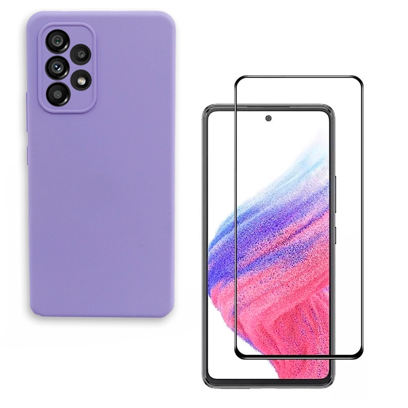 GENÉRICO CARCASA JOIGO SAMSUNG A53 5G + LÁMINA VIDRIO LILA