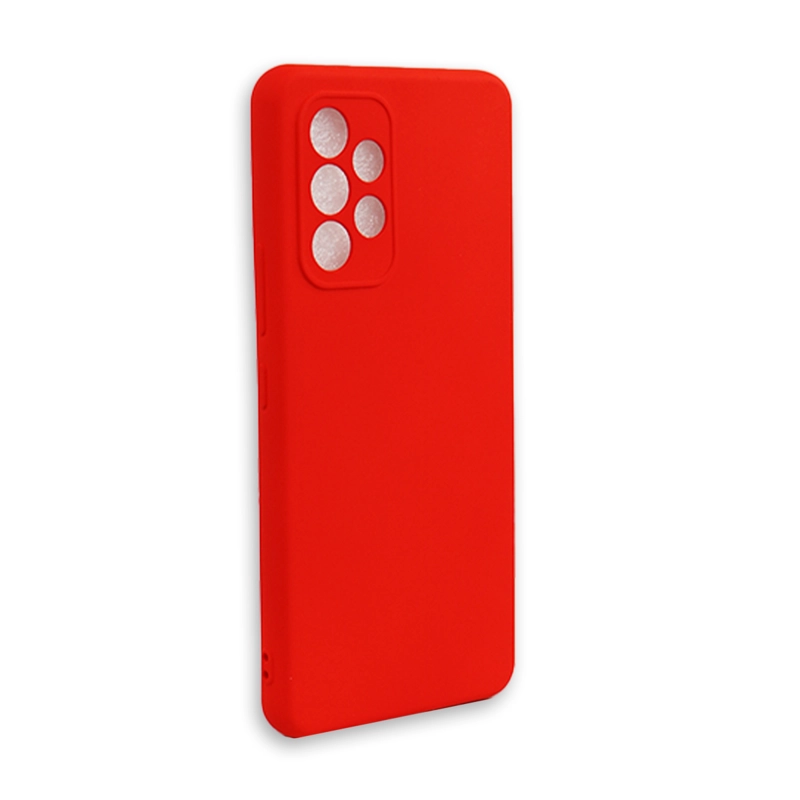 CARCASA PARA SAMSUNG A53 5G + LAMINA DE VIDRIO ROJO - 3