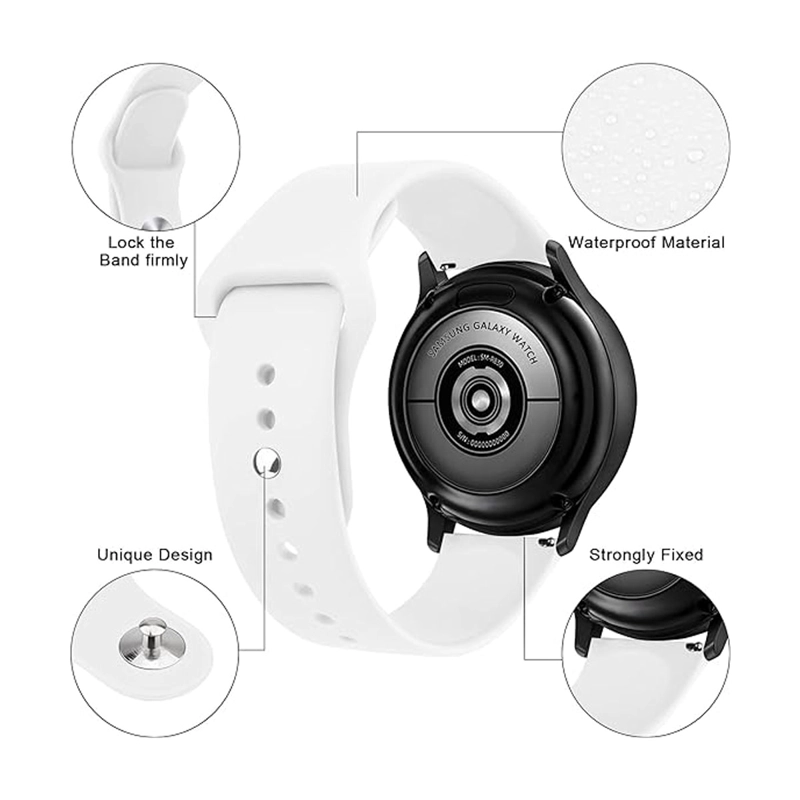 CORREA JOIGO DE GOMA COMPATIBLE CON SAMSUNG GALAXY WATCH 22MM BLANCO - 2