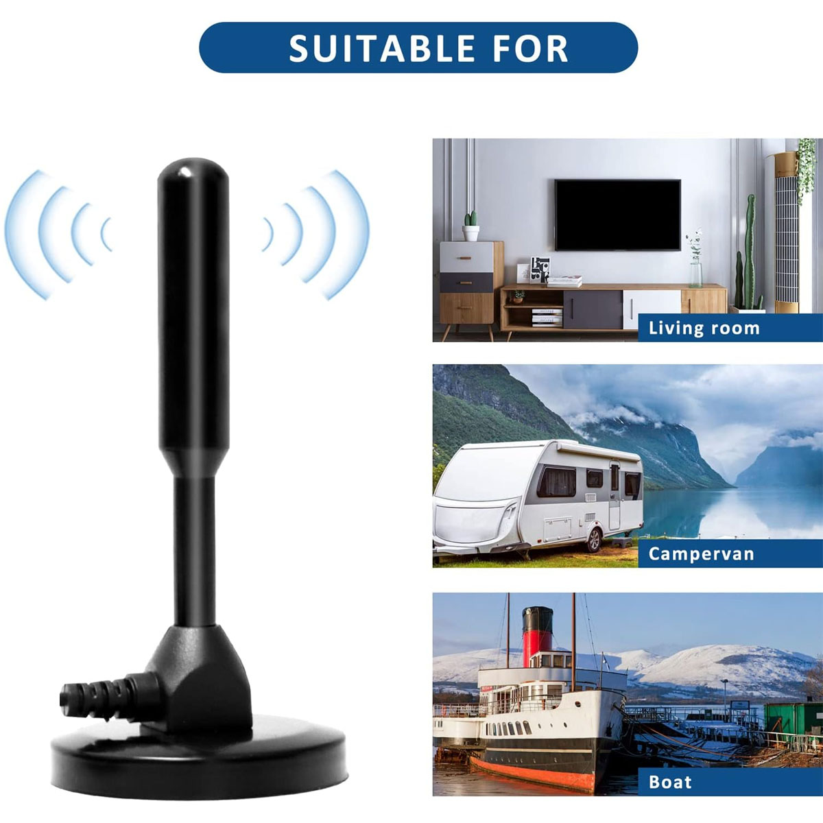 ANTENA DIGITAL JOIGO HDTV INTERNA/ EXTERNA BASE MAGNETICA CABLE 5M - 3