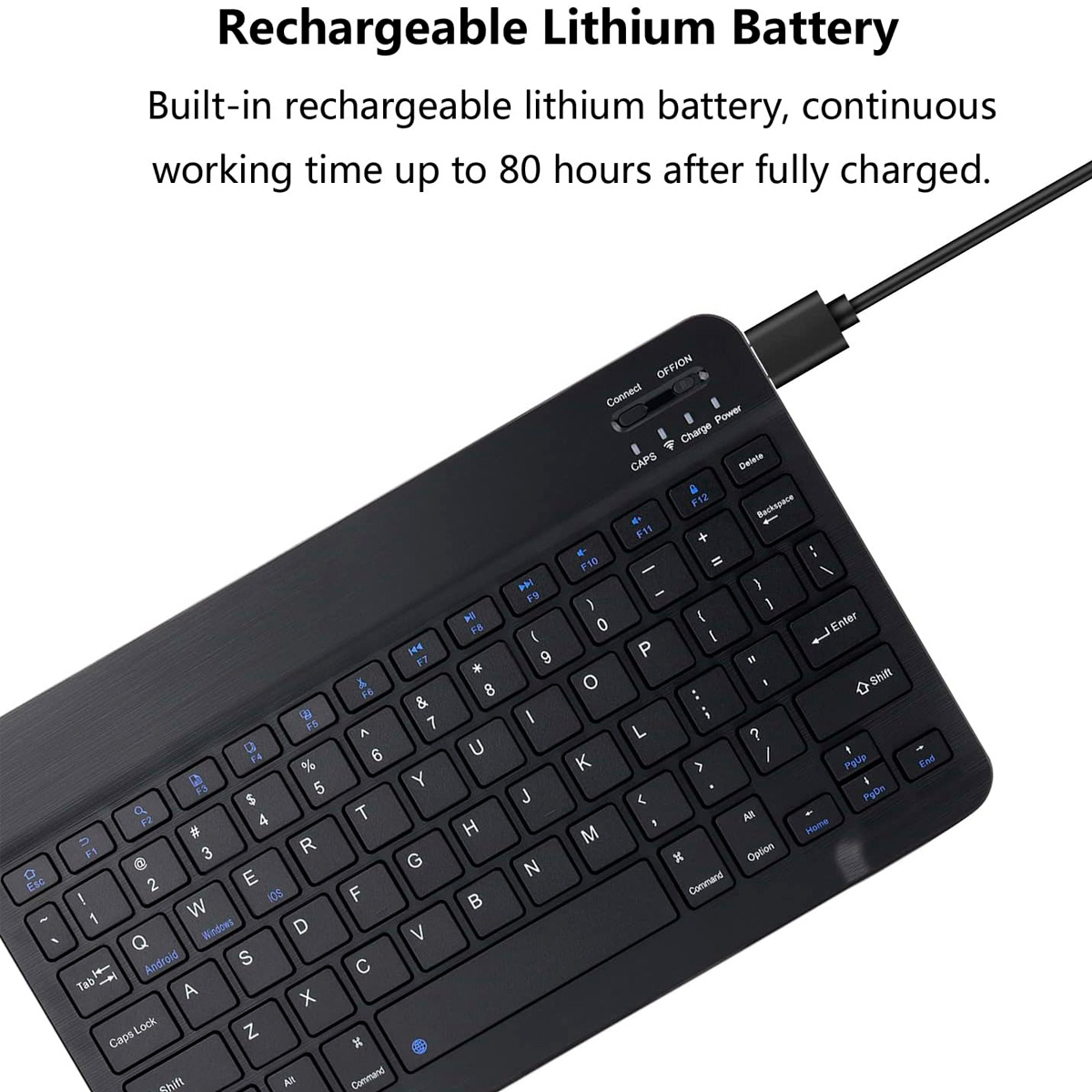 COMBO DE TECLADO Y MOUSE INALAMBRICO BLUETOOTH RECARGABLES - 2