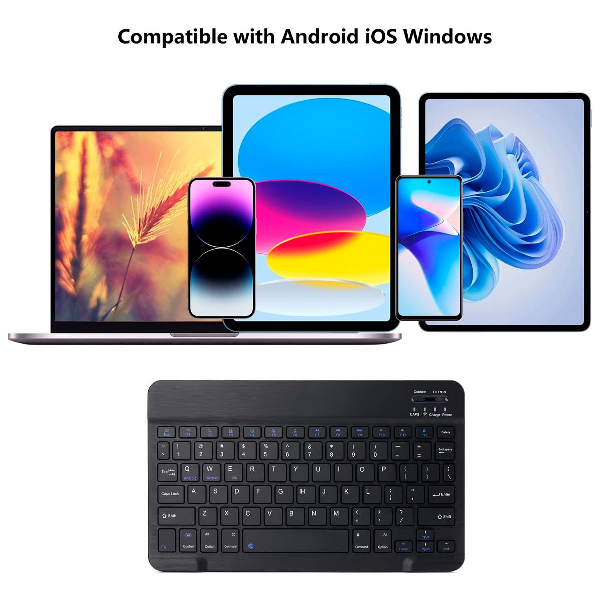 COMBO DE TECLADO Y MOUSE INALAMBRICO BLUETOOTH RECARGABLES - 3