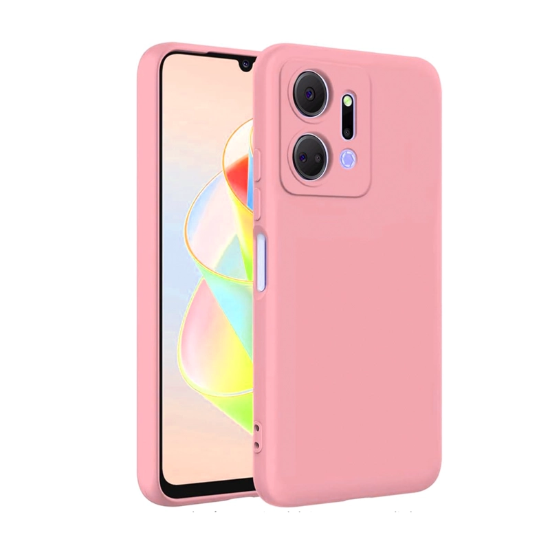 CARCASA COMPATIBLE CON HONOR X7A GOMA ROSADO - 1