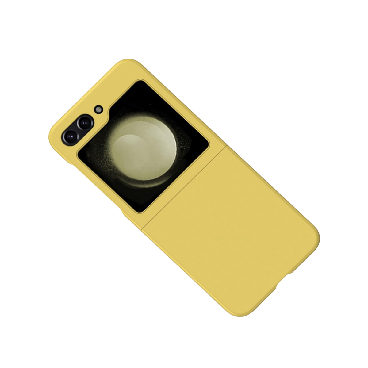 CARCASA PARA SAMSUNG Z FLIP 5 GOMA AMARILLO - 2