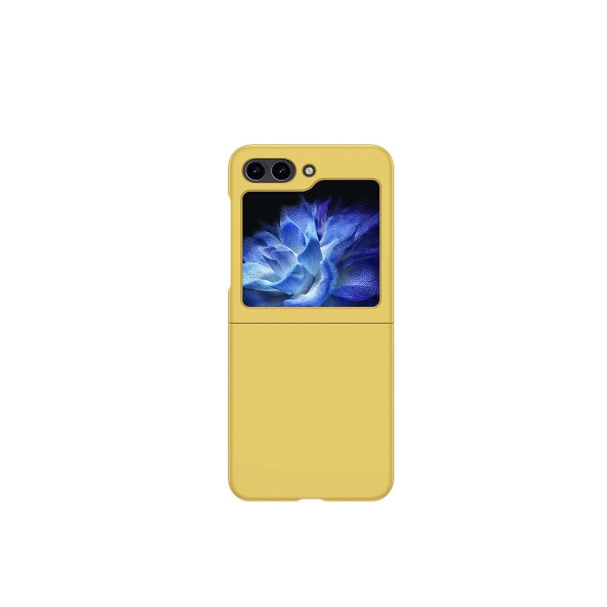 CARCASA PARA SAMSUNG Z FLIP 5 GOMA AMARILLO - 3