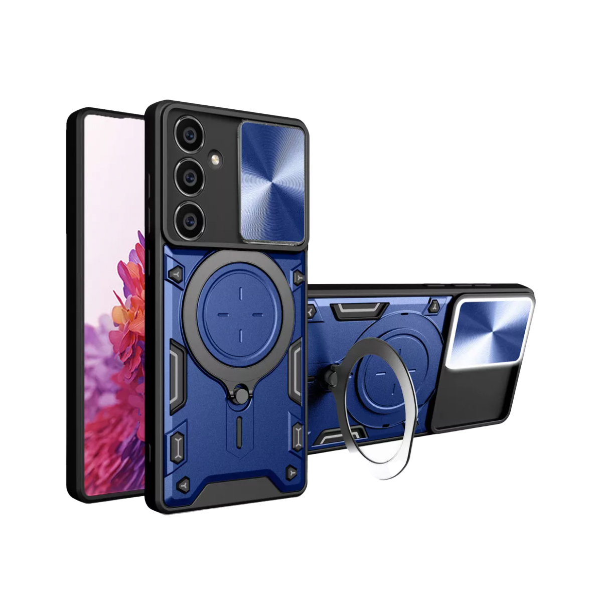 CARCASA TIPO ARMOR PARA SAMSUNG S23 FE AZUL - 1