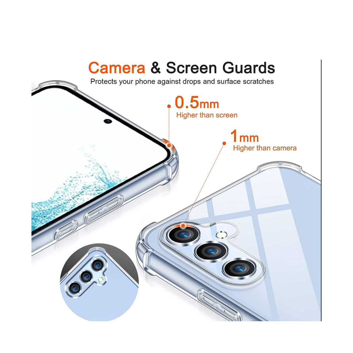 CARCASA ANTIGOLPES JOIGO TRANSPARENTE SAMSUNG S23 FE 5G - 4