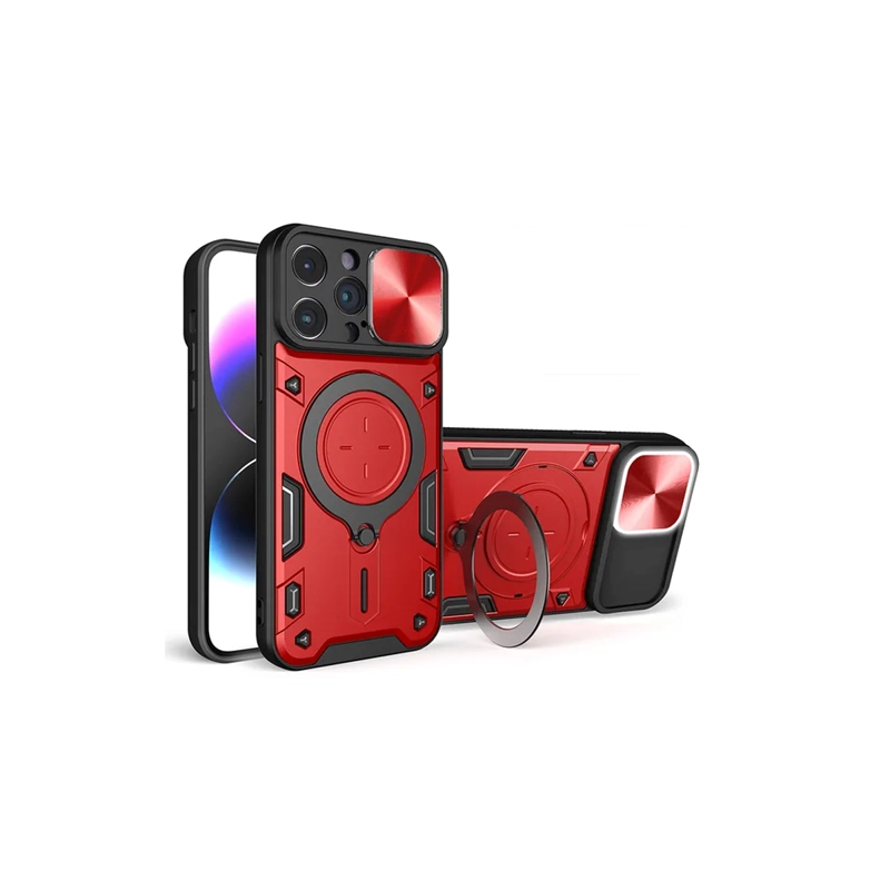CARCASA JOIGO TIPO ARMOR IPHONE 15 PRO ROJO - 6