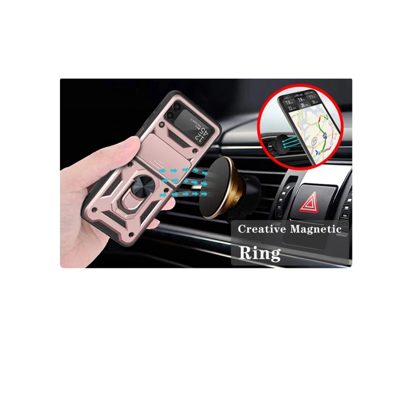CARCASA JOIGO SAMSUNG Z FLIP 4 ANILLOS NEGRO - 2