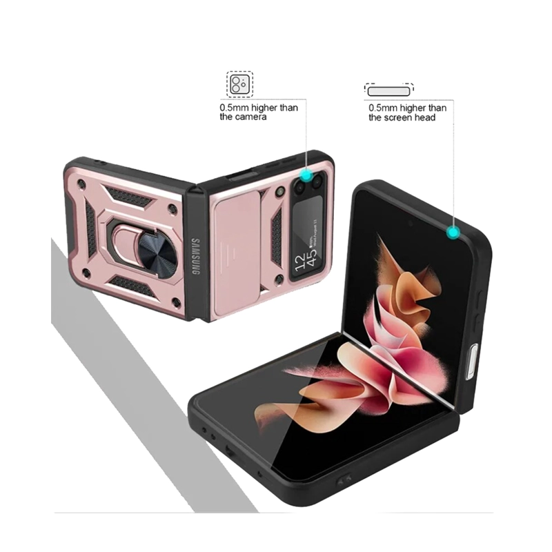 CARCASA JOIGO SAMSUNG Z FLIP 4 ANILLOS NEGRO - 3
