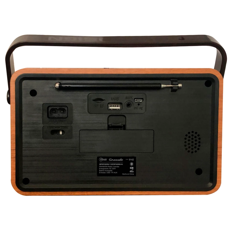 BLUETOOTH MICROLAB RADIO AM FM VINTAGE REPRODUCTOR RETRO GROSSETO 914 - 4