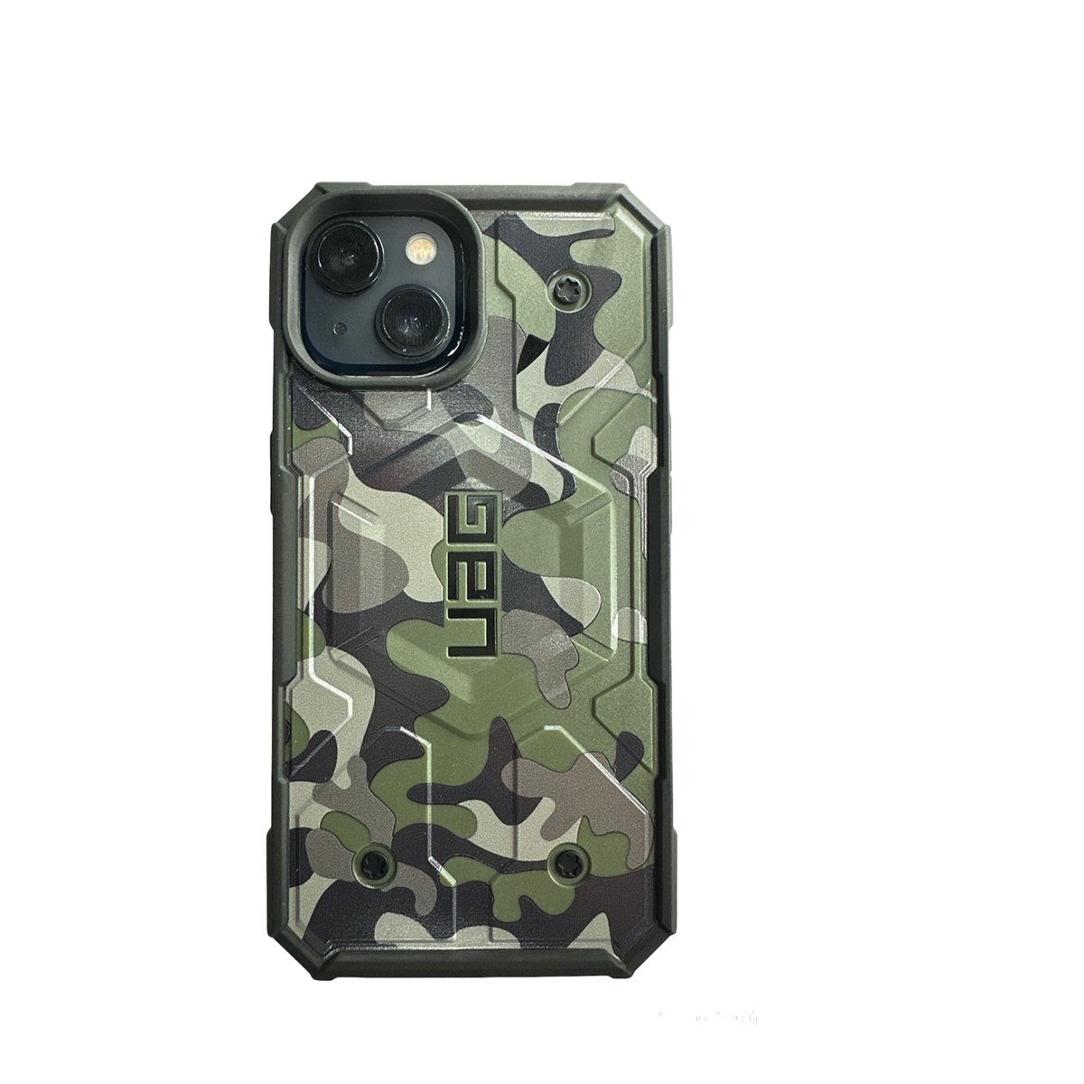 CARCASA UAG PARA IPHONE 14 PRO CAMUFLAJE VERDE - 1