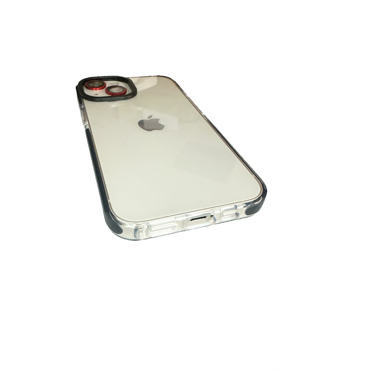 JOIGO CARCASA PARA IPHONE 15 PRO TRANSPARENRE BORDE NEGRO