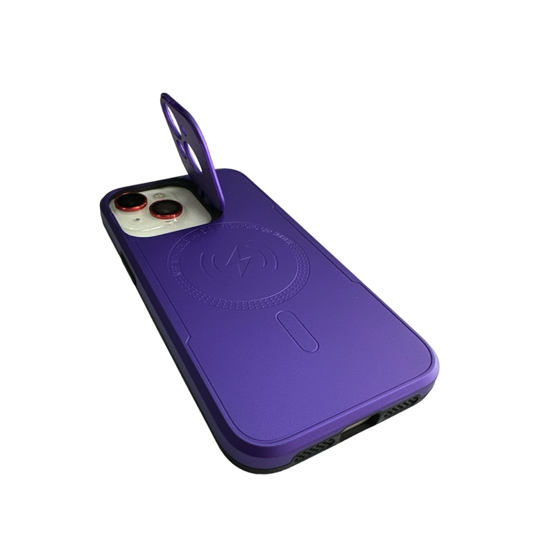 CARCASA JOIGO IPHONE 13 14 MAGSAFE MORADO - 2