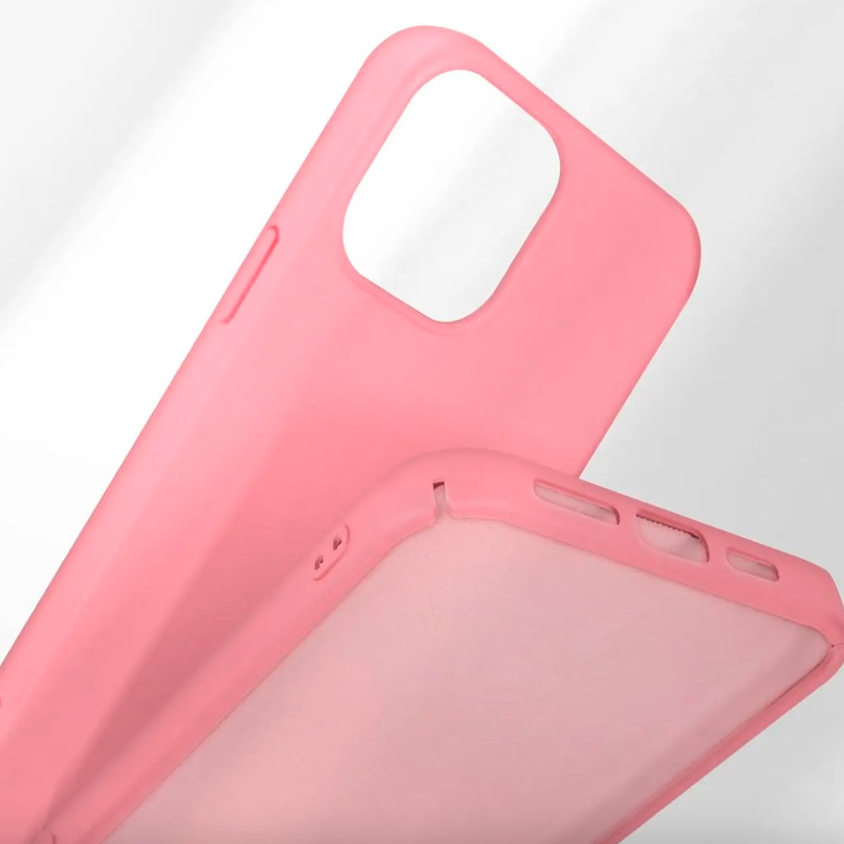 CARCASA PARA IPHONE 15 GOMA ROSADO - 4