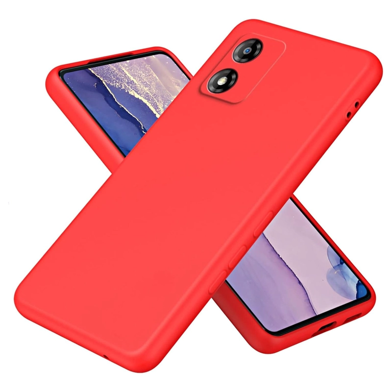 CARCASA JOIGO MOTOROLA MOTO E13 GOMA ROJO - 1