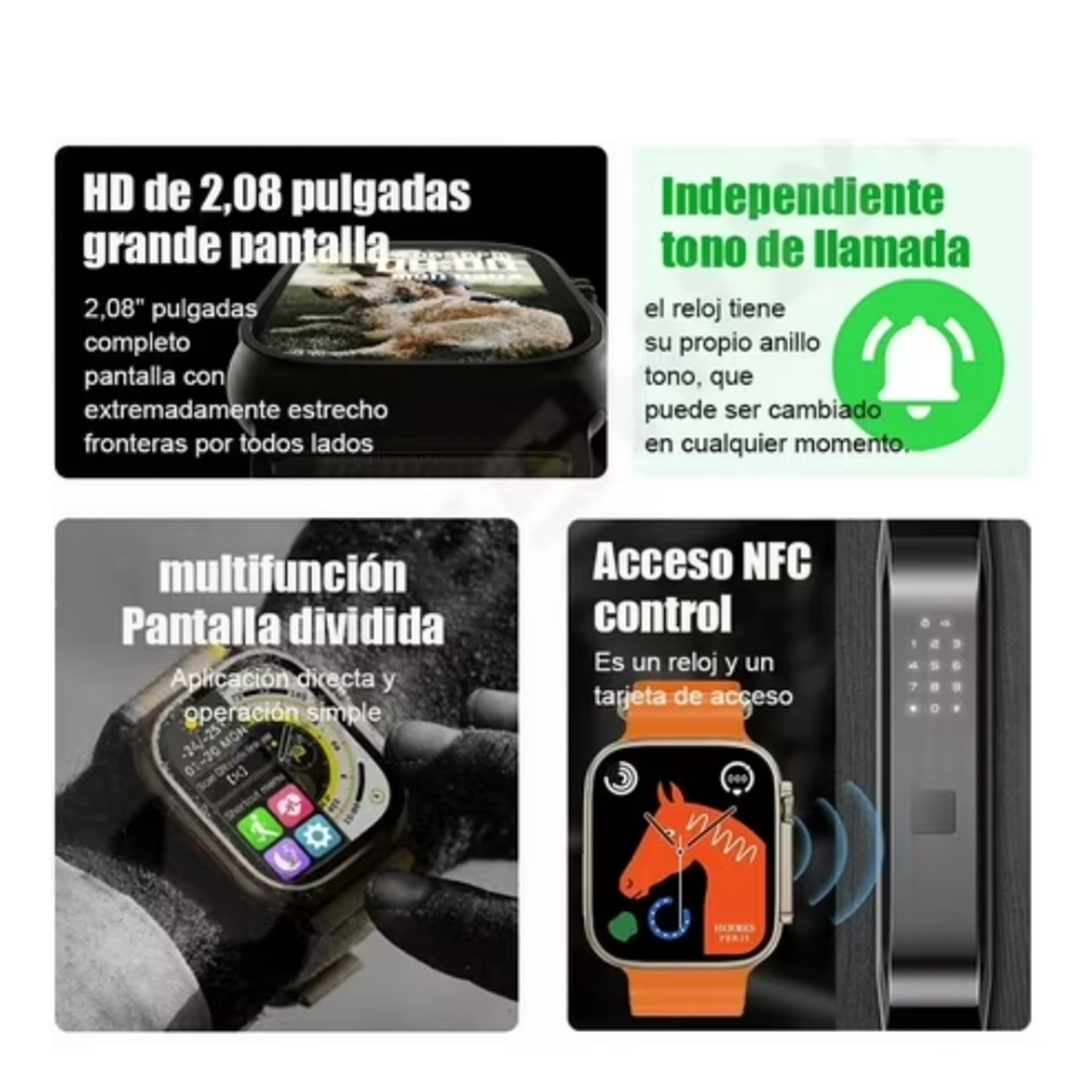 SMARTWATCH MOTOMO OCEAN S8 45MM BLANCO - 7