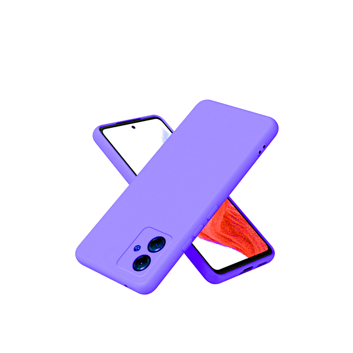 CARCASA MOTOROLA G14 JOIGO FUNDA GOMA LILA - 1