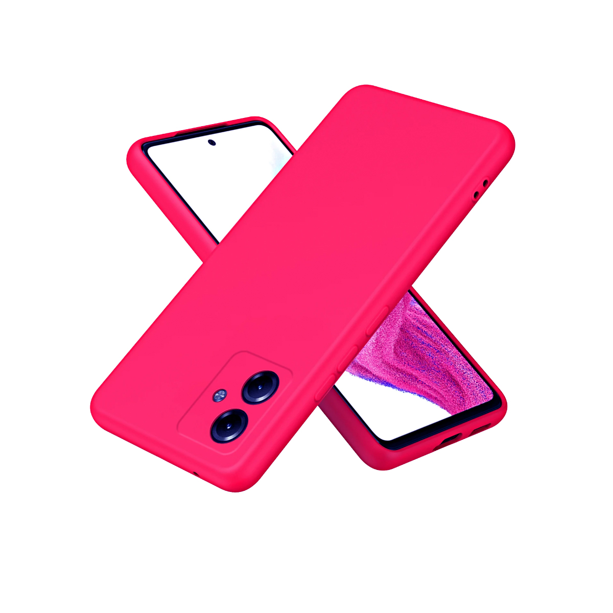 CARCASA MOTOROLA G14 JOIGO FUNDA GOMA FUCSIA - 1