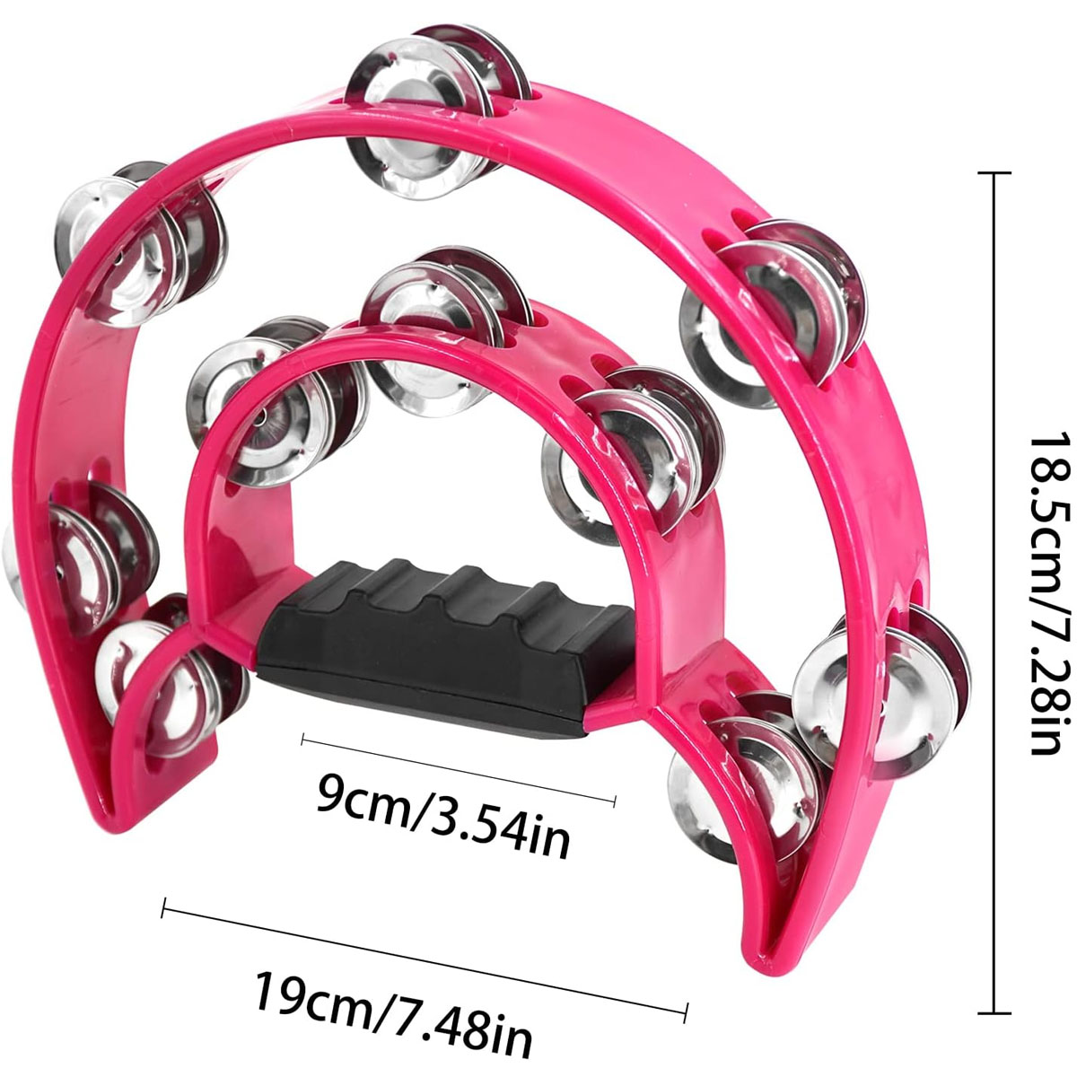 PANDERO HENDRIX MEDIA LUNA HX0055 FUCSIA - 2