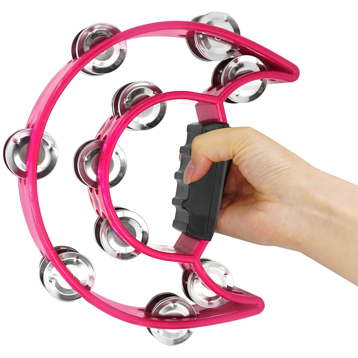 PANDERO HENDRIX MEDIA LUNA HX0055 FUCSIA - 5