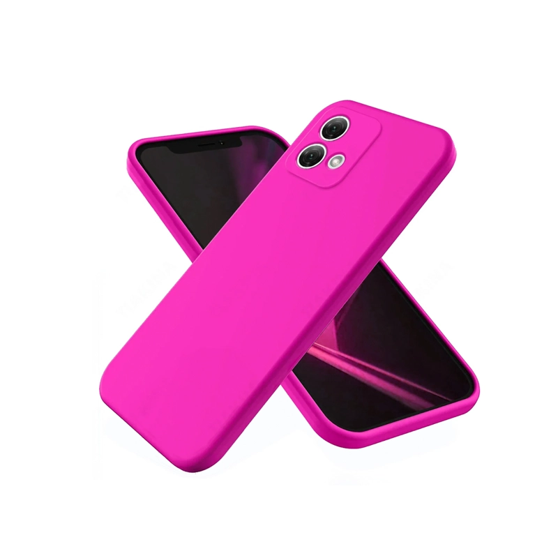 CARCASA MOTOROLA G84 JOIGO FUNDA GOMA FUCSIA - 1