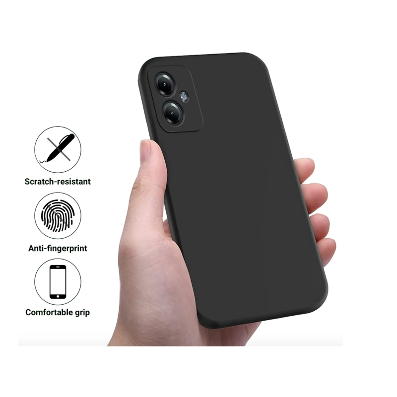 CARCASA MOTOROLA G84 JOIGO FUNDA GOMA NEGRO - 4