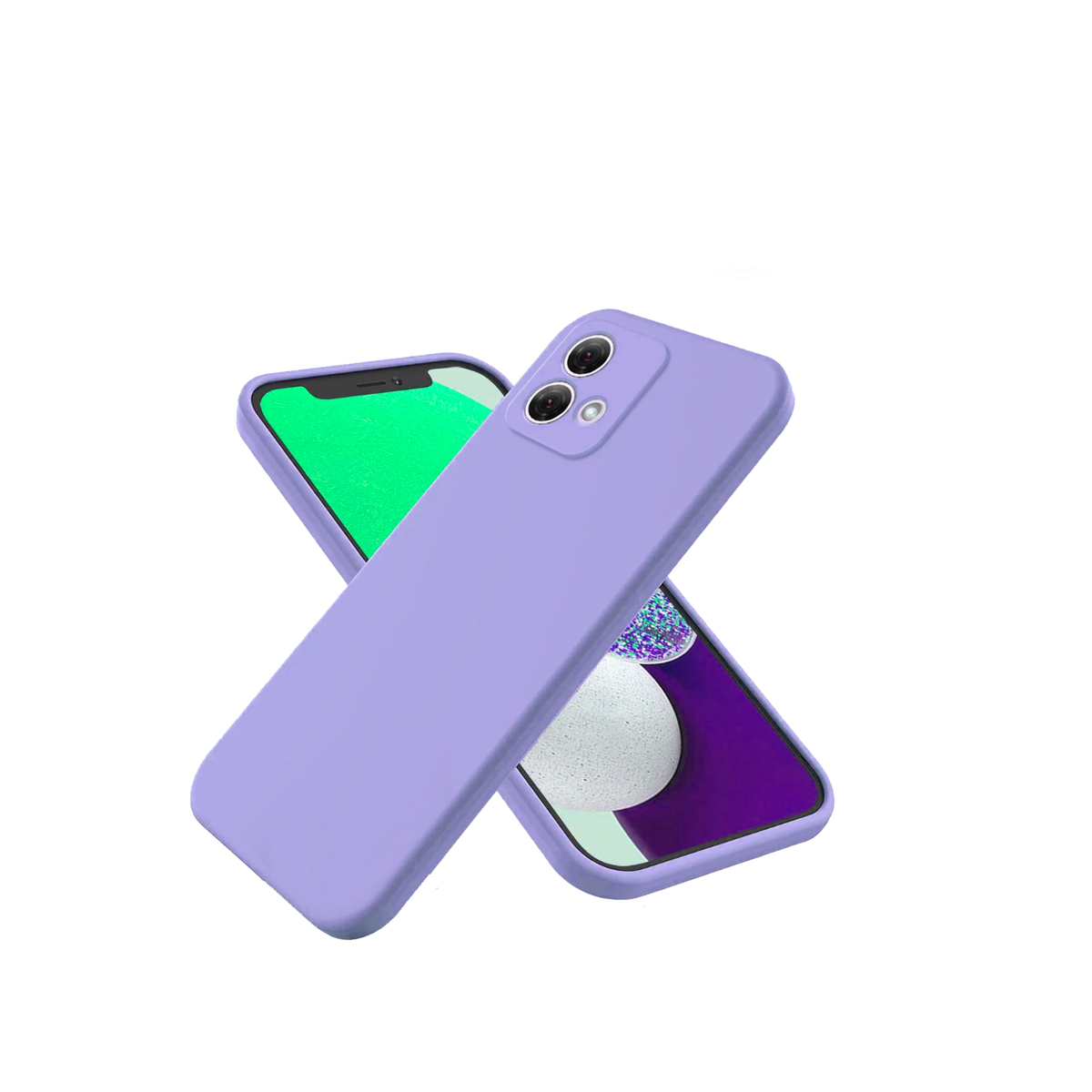 CARCASA MOTOROLA G84 JOIGO FUNDA GOMA LILA - 1