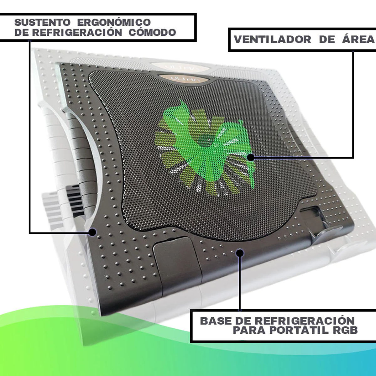 BASE JOIGO ENFRIAMIENTO LAPTOP 10 A 17 PULGADAS TX00650 - 4