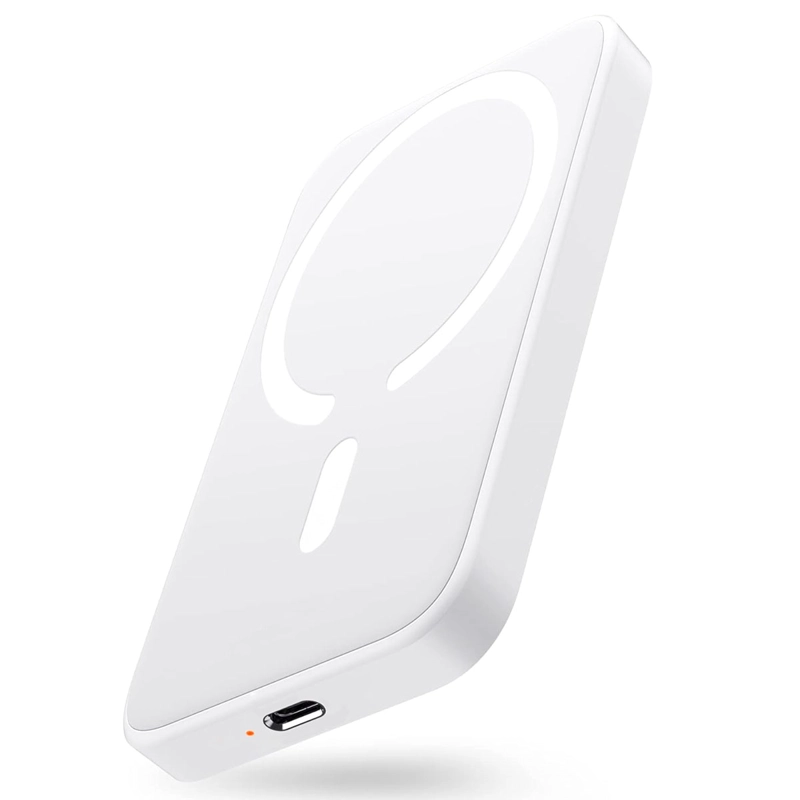 POWEBANK COMPATIBLE CON MAGSAFE CON IPHONE 10.000 MAH BLANCO - 1